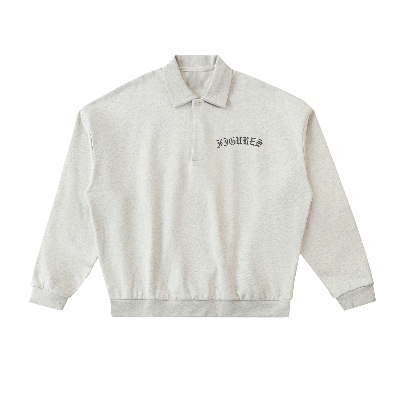 Heavyweight Fleece Polo Sweatshirt ($80)