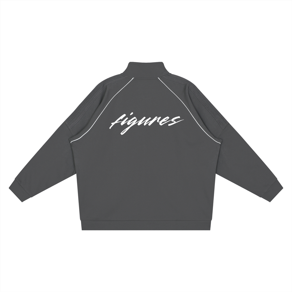 Script Striped Raglan Sleeve  Jacket ($90)