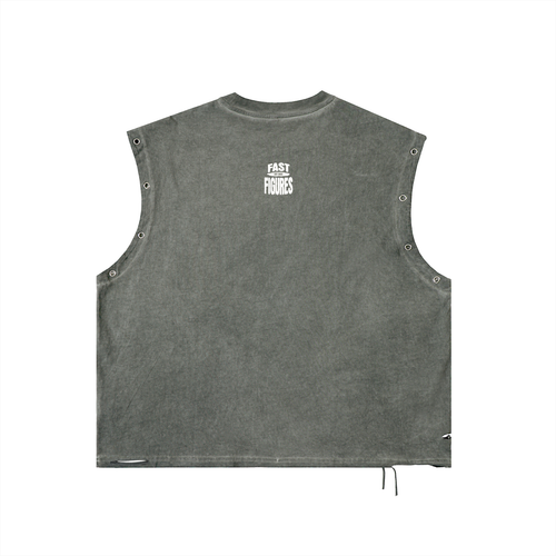 Distressed Grommet Eyelet Tank Top ($45)