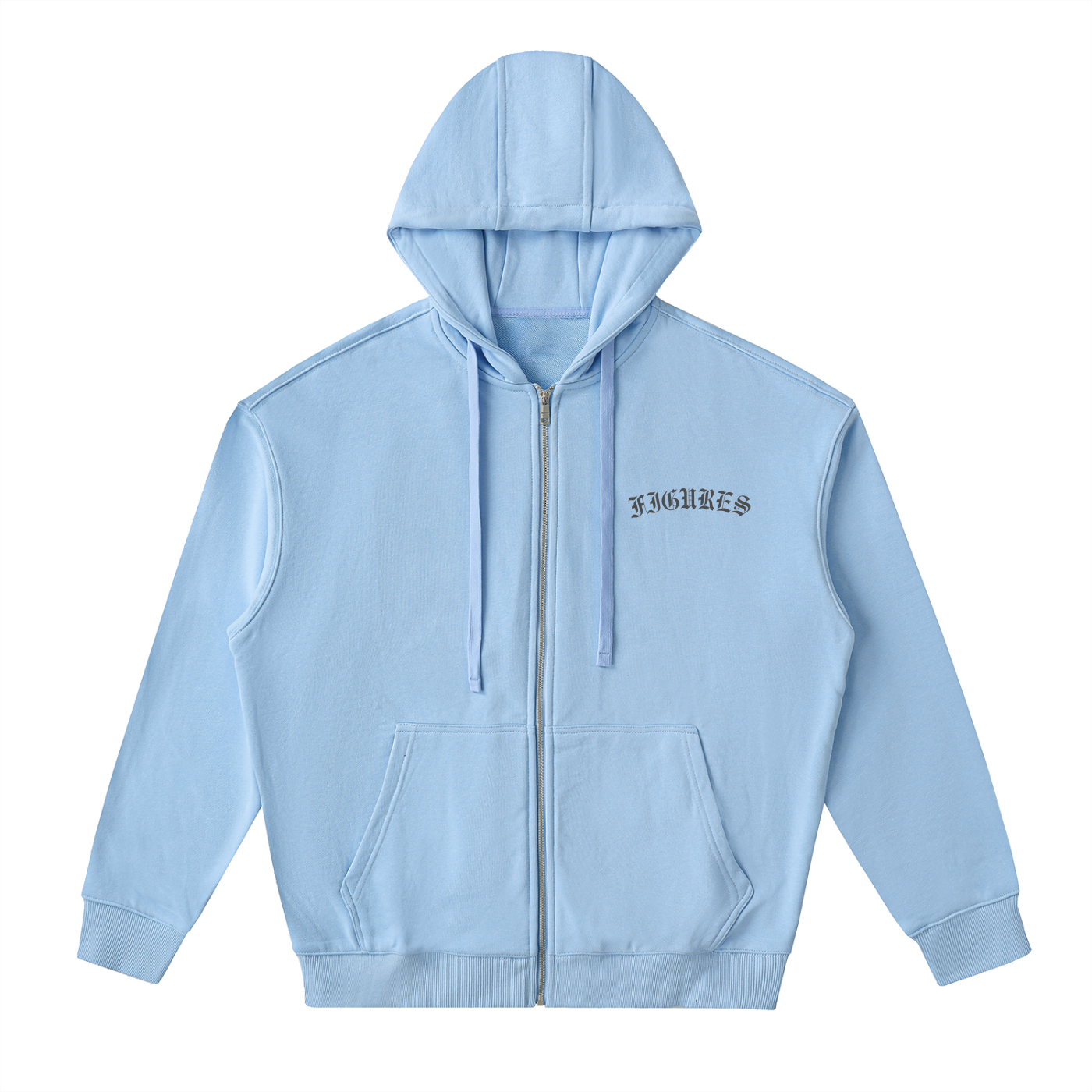 Zip Up Hoodie Drop-Shoulder ($90)
