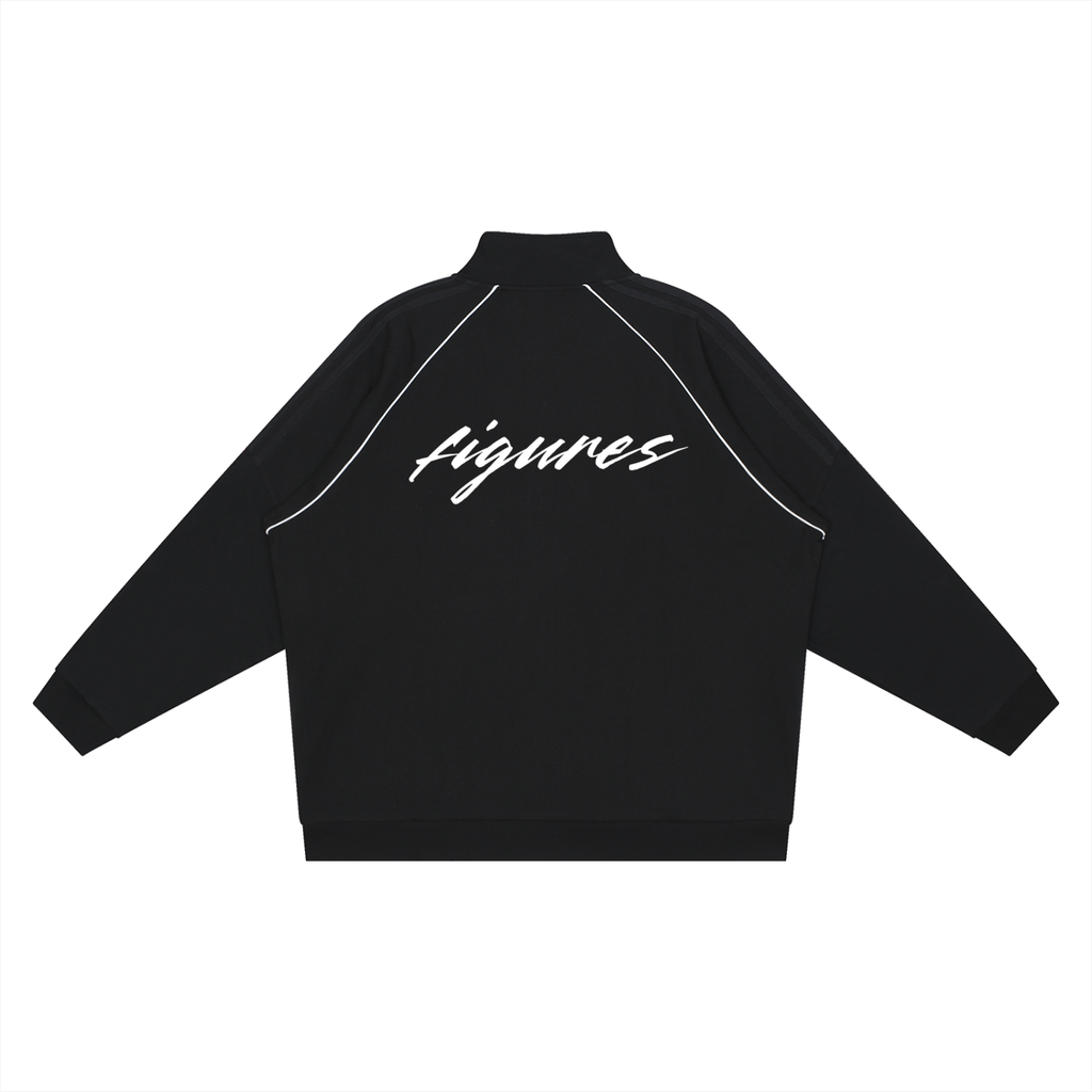 Script Striped Raglan Sleeve  Jacket ($90)