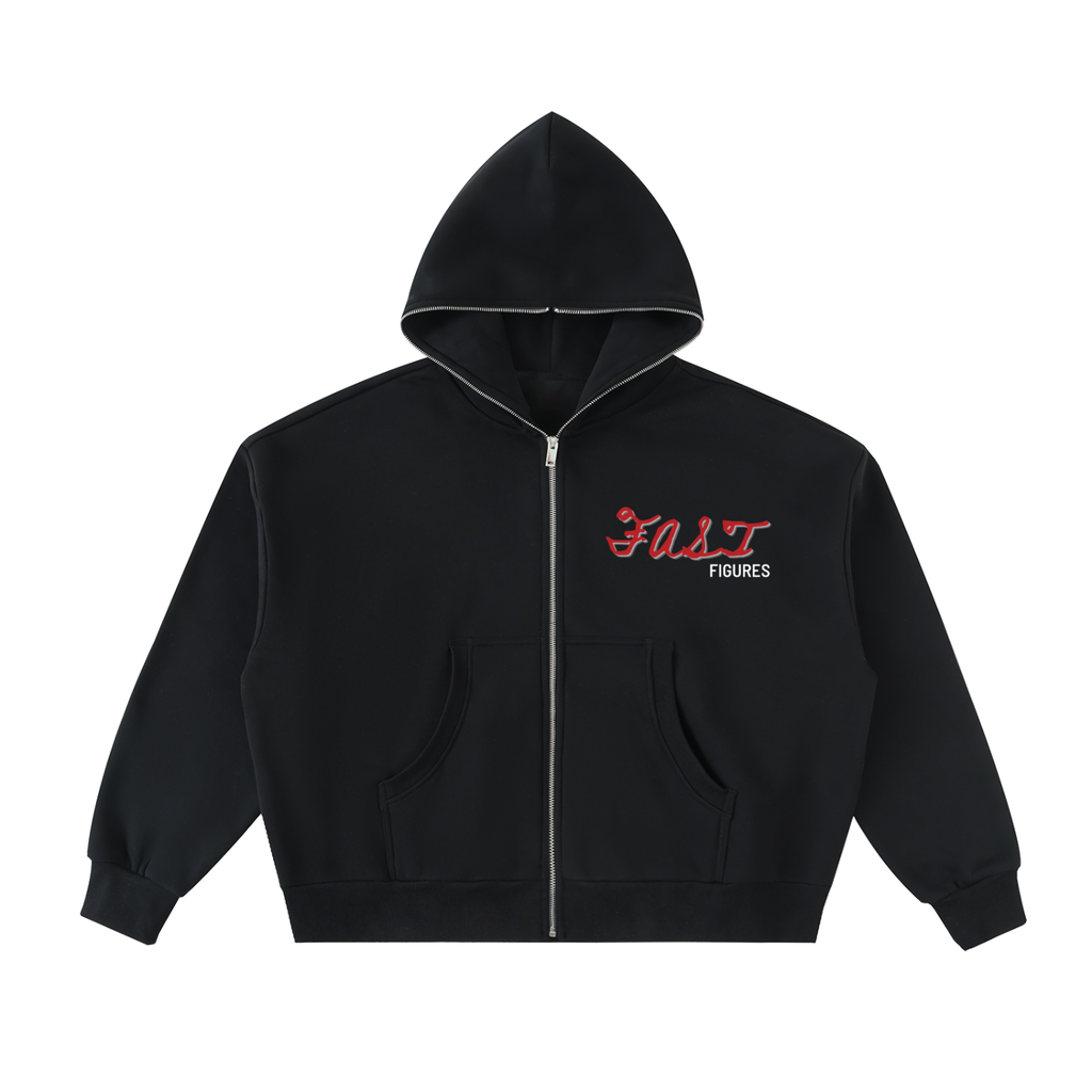Full-Zip Boxy More Money Hoodie ($90)