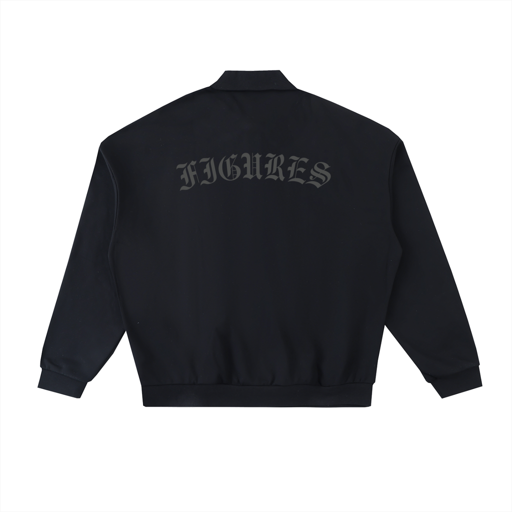 Heavyweight Fleece Polo Sweatshirt ($80)