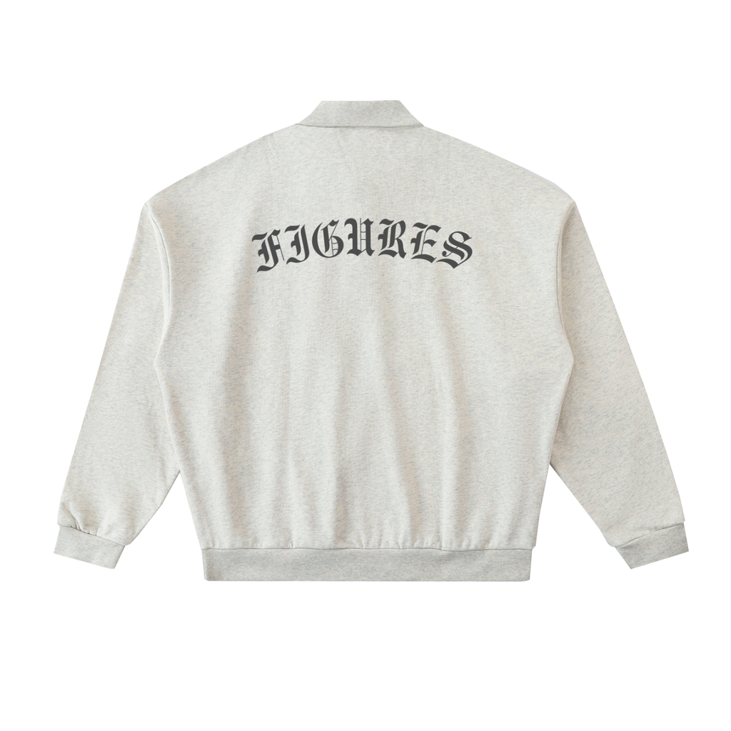 Heavyweight Fleece Polo Sweatshirt ($80)